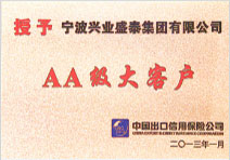 中国出口信用保险公司AA级大客户